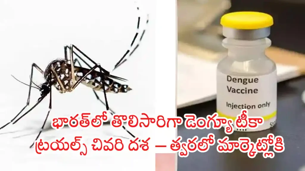 Dengue Vaccine India Trials 2025 India’s first dengue vaccine set to launch soon; clinical trials in final stages.