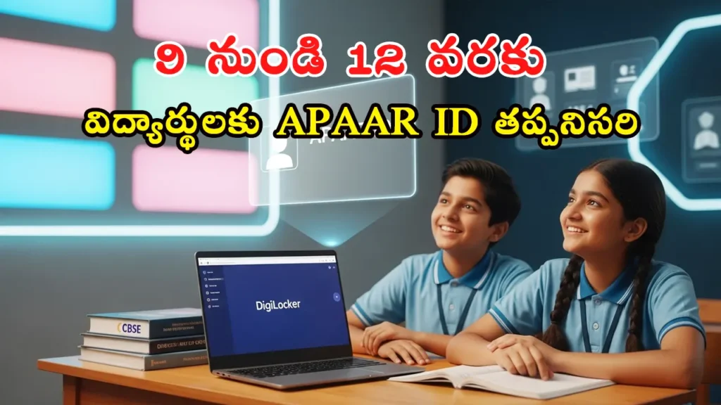 CBSE విద్యార్థులకు APAAR ID తప్పనిసరి – డిజిటల్ అకడమిక్ ఐడి కార్డ్ మరియు విద్యా భవిష్య