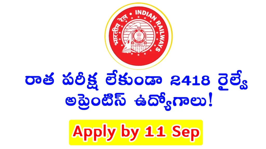 railway act apprentice 2025: central railway notifies 2,418 apprentice posts for ITI candidates, no written exam, apply online by 11 September, stipend ₹7,000