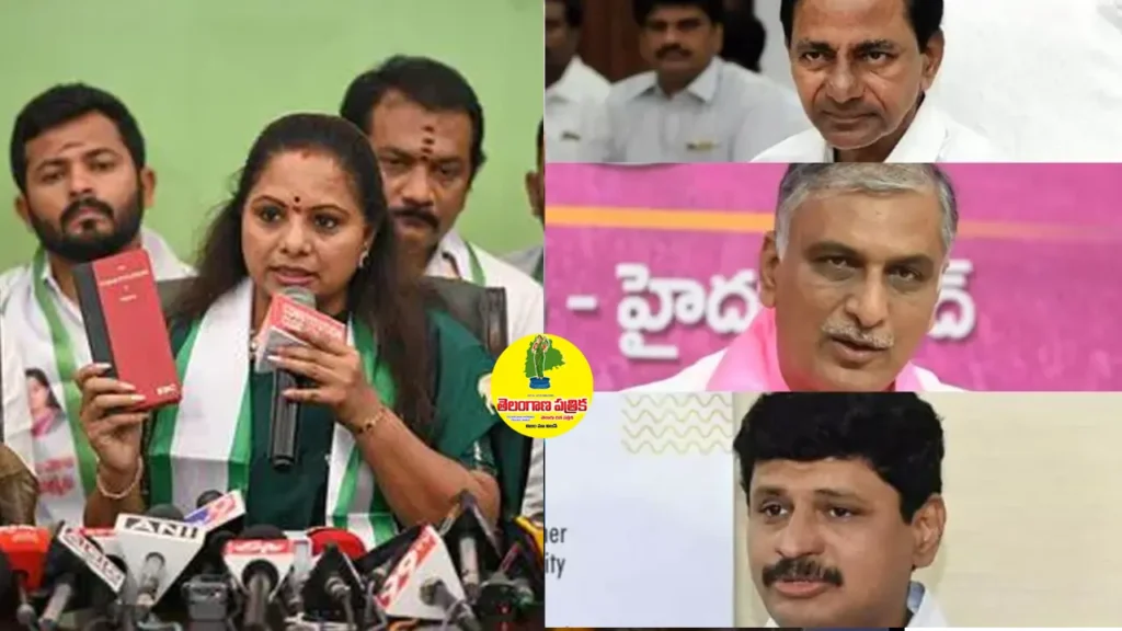 Kaleshwaram Scam
బీఆర్ఎస్ ఎమ్మెల్సీ కవిత పత్రికా సమావేశంలో మాట్లాడుతూ, హరిశ్ రావు, సంతోష్ రావు కారణంగా తన తండ్రి కెసిఆర్ కలేశ్వరం అవినీతి ఆరోపణలకు గురవుతున్నారని ఆరోపిస్తున్నారు