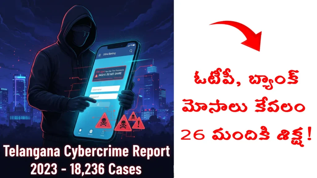 Telangana cybercrime cases 2023 report shows 18,236 incidents including OTP fraud, online banking scams; Hyderabad ranks 2nd among metros – NCRB data analysis