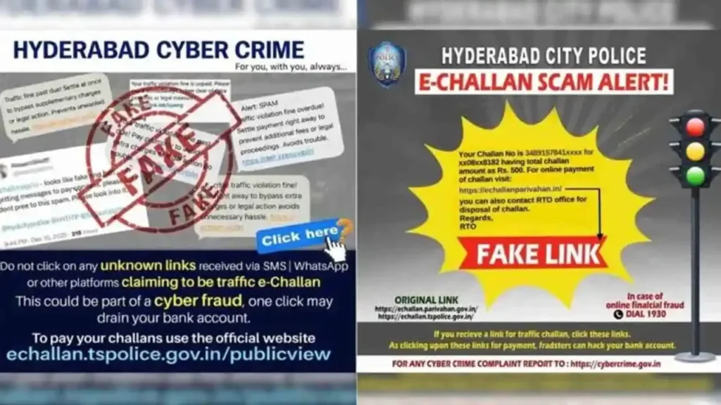 Fake e-Challan Scam Hyderabad 2025: Cyber Police Warn Against Fraudulent Payment Links