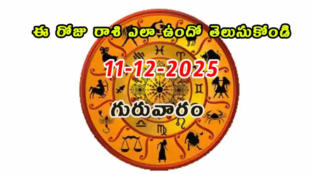 Today Horoscope In Telugu - 11 December 2025 Daily Rasi Phalalu for All Signs