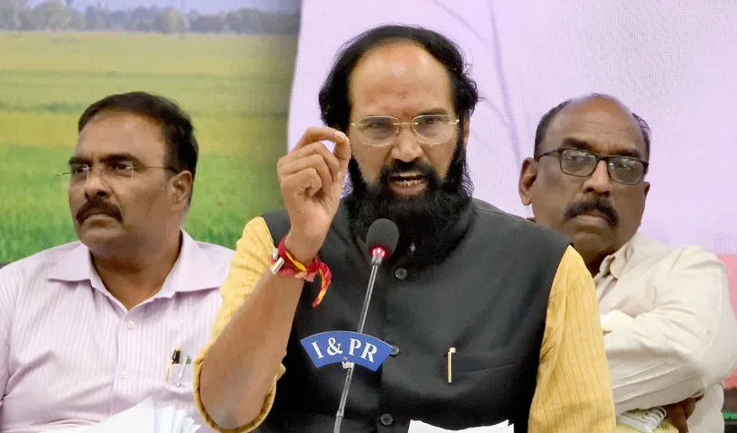 Telangana Procures 7164 Lakh Tonnes Of Paddy During Kharif Season Says Civil Supplies Minister Uttam