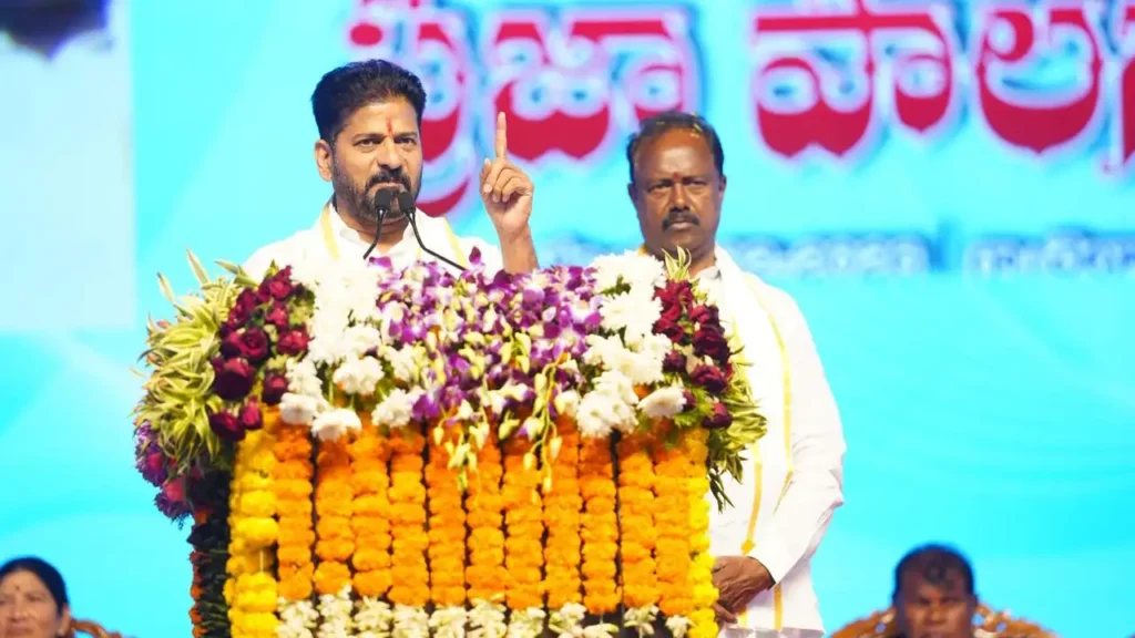 CM Revanth Reddy Accuses BRS of Phone Tapping Blackmailing Ahead of Municipal Polls