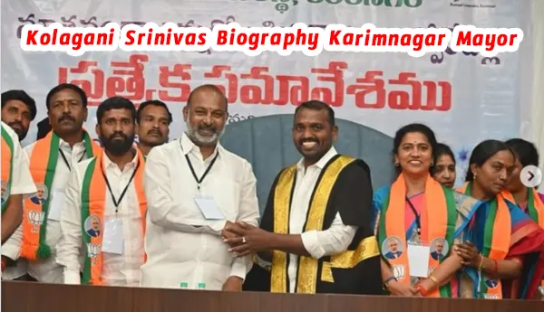 Karimnagar Mayor Kolagani Srinivas profile photo latest news