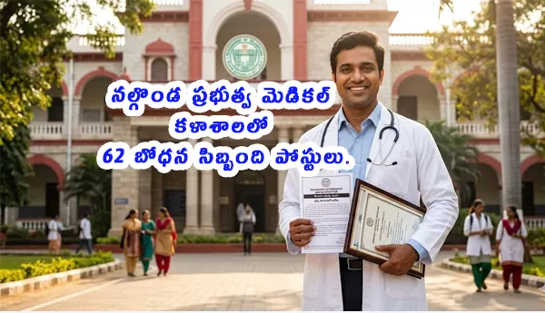 Nalgonda GMC Teaching Faculty Vacancy 2026 Professor Associate Assistant Tutor Posts Contract