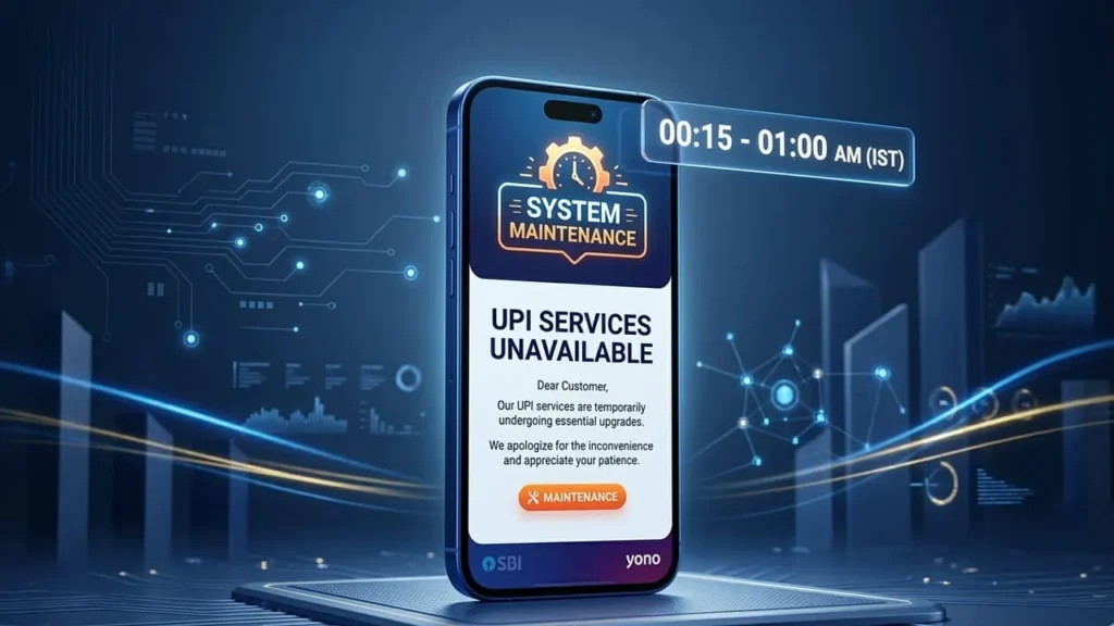 UPI Service Maintenance Alert: Services down on March 12, 2026 from 00:15 to 01:00 hrs