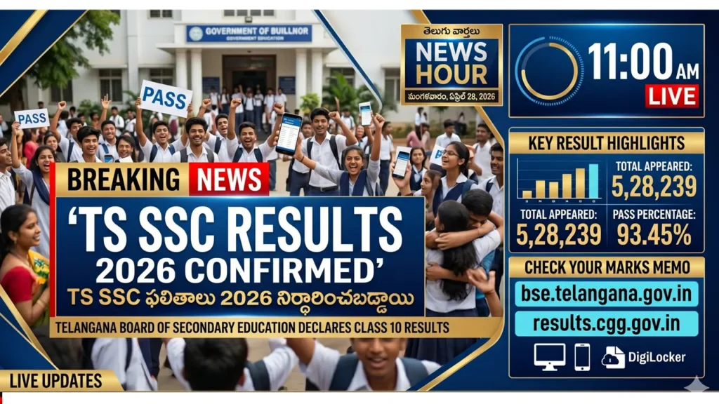TS SSC Results 2026 official confirmed date and time notice