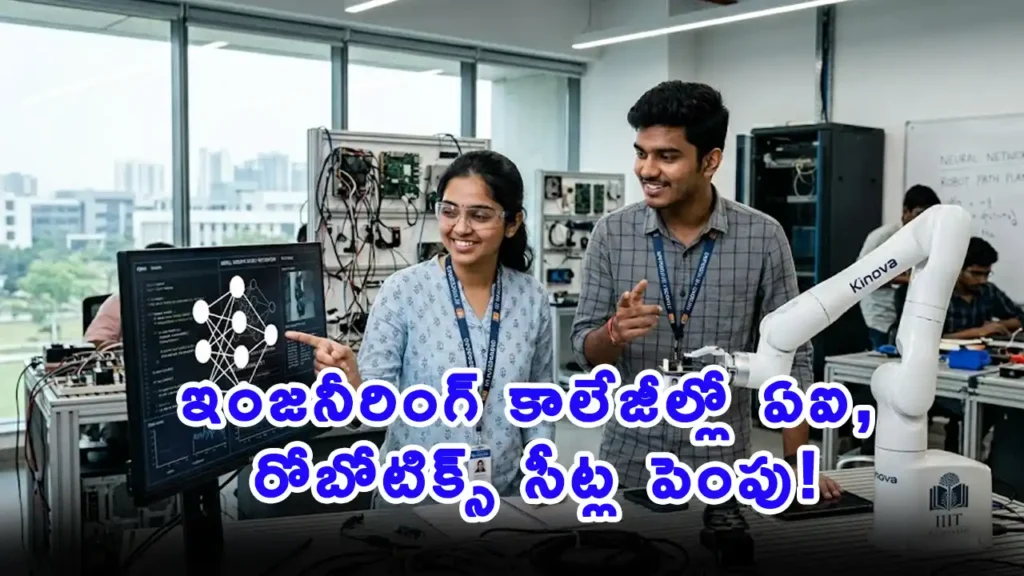 Future tech courses and AI labs expansion in Telangana engineering colleges.