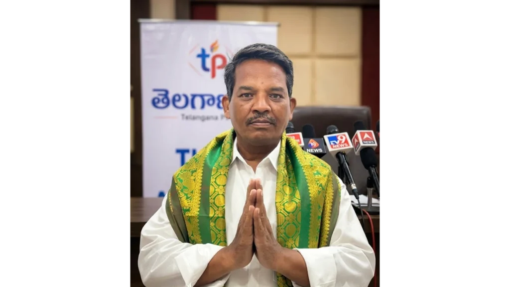 Boorla Venkatesham, Owner and Editor of Telangana Patrika news paper and online website