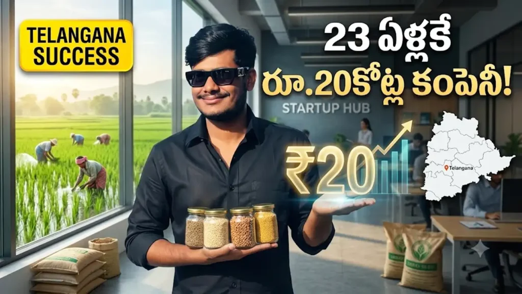 Hyderabad Startup founder Saiteja Gopishetty builds Rs 20 crore agri startup after graduation
