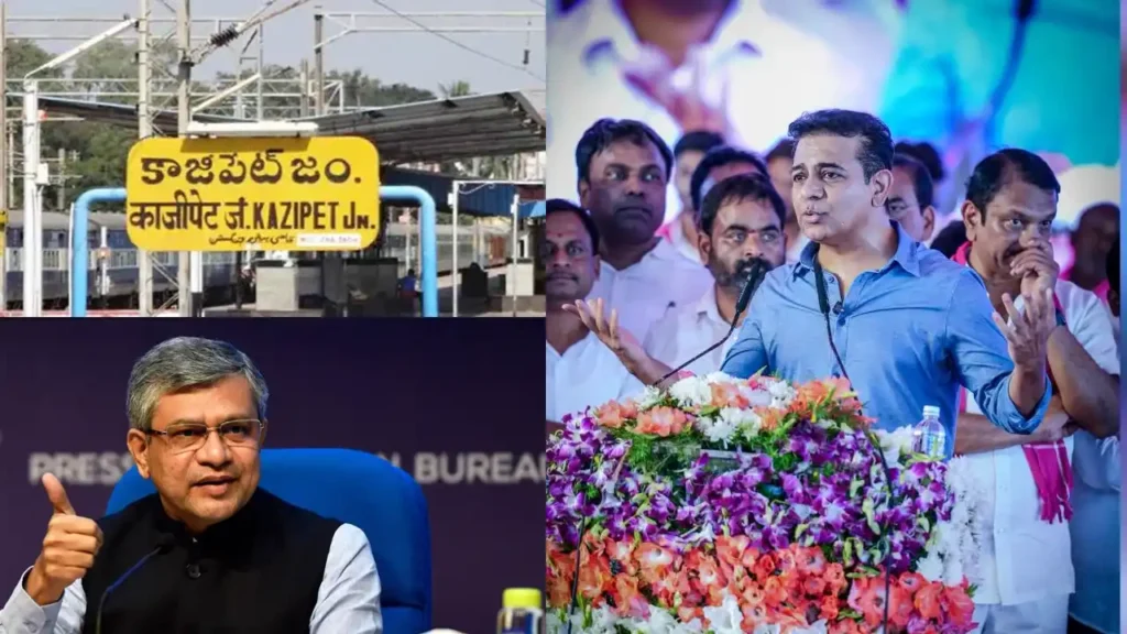 KTR meets Union Minister Ashwini Vaishnaw to discuss Kazipet Rail Division and Telangana railway projects