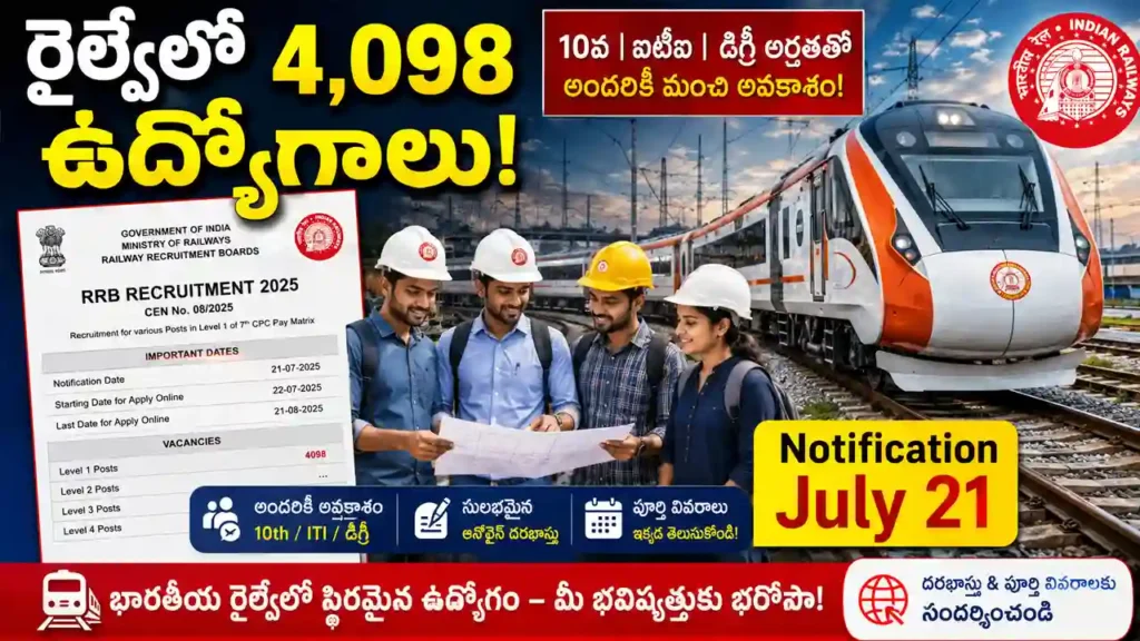 rrb-je-notification-2026-4098-railway-technical-posts
