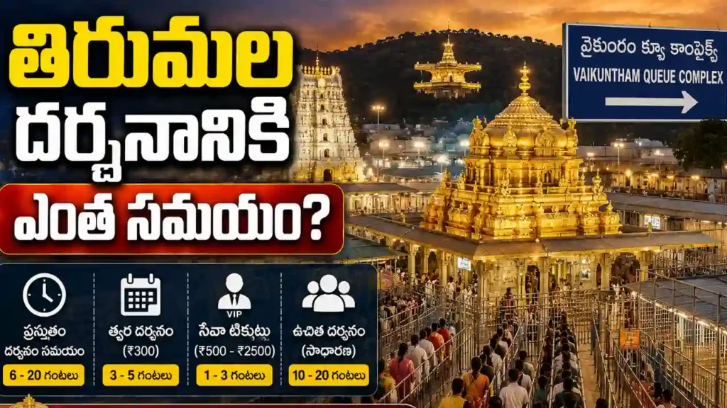 Tirumala Darshan waiting time latest TTD crowd update July 2026